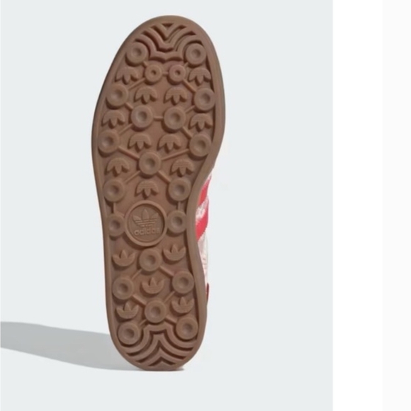 adidas Originals Women's Pink and Cream Floral Sneakers - Picture 5 of 6